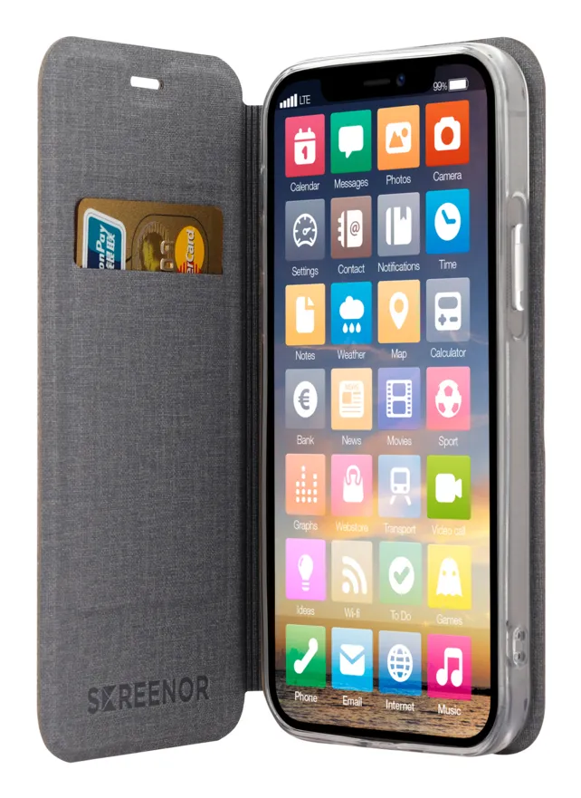 Screenor Clever, Galaxy A26 - Flip Case, Rose