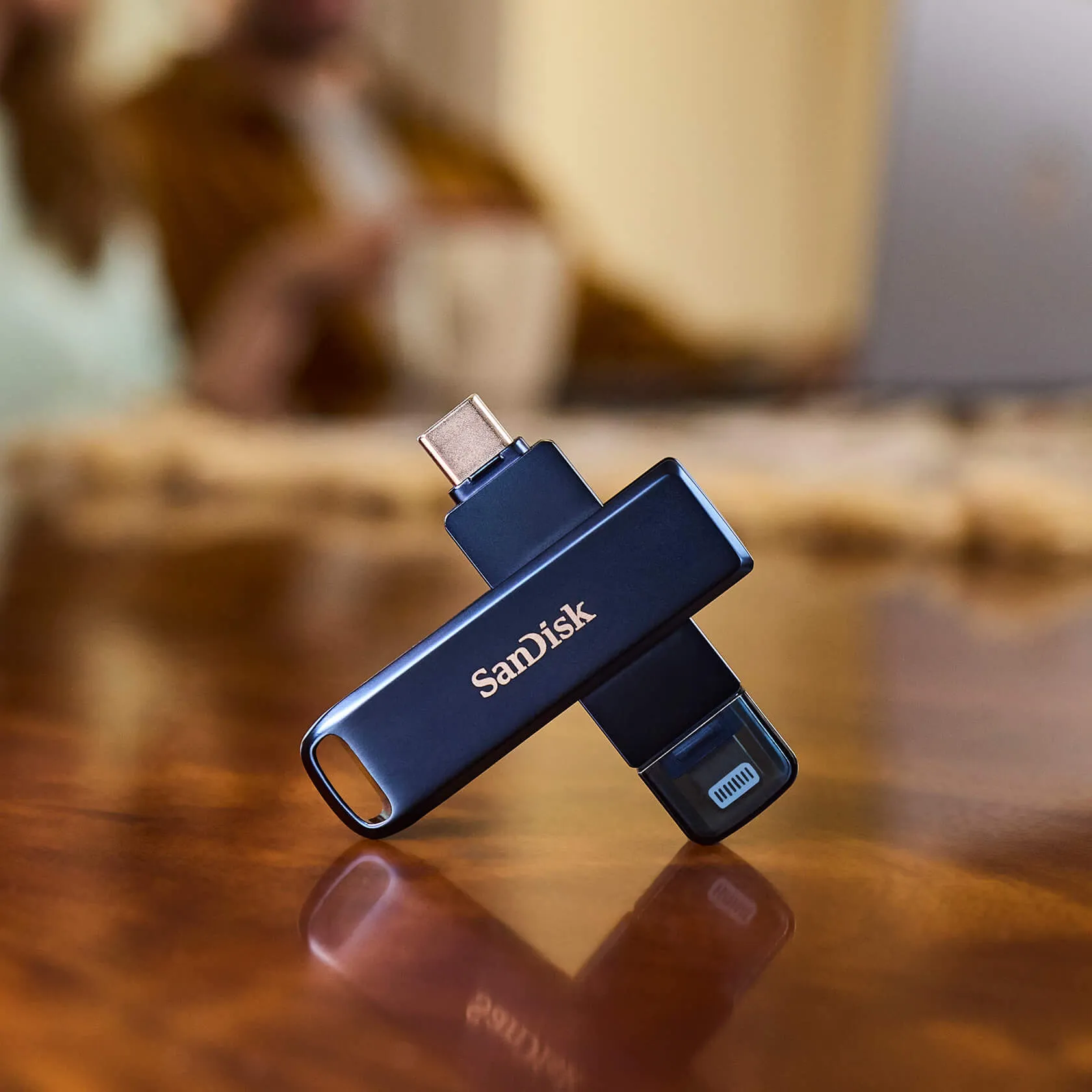 SanDisk iXpand Phone Drive, USB-C/Lightning 256GB - memory stick