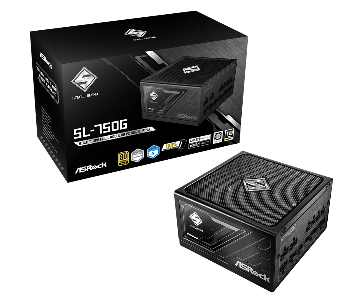 ASRock Steel Legend 1000W -virtalähde, 80 Plus Gold