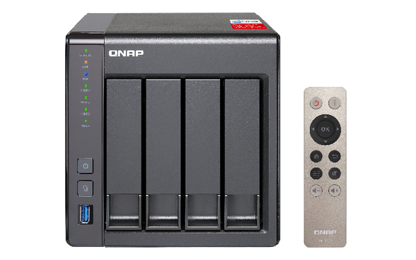 Qnap S-451+-8G, 4x h&aring;rdiskplatser - NAS-server