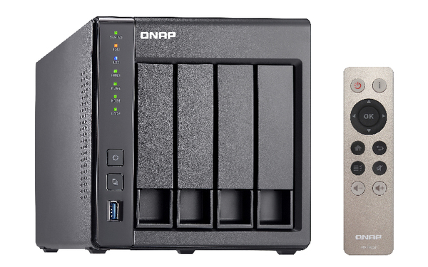 Qnap S-451+-8G, 4x h&aring;rdiskplatser - NAS-server