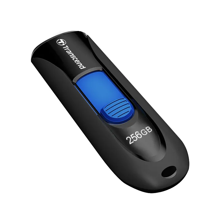 TRANSCEND 256 GB USB 3.1 MEMORY STICK - JETFLASH 790 (BLACK)
