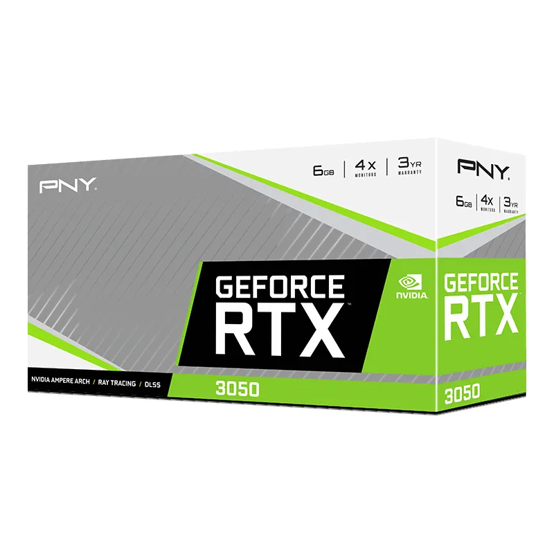 PNY GeForce RTX 3050 VERTO Dual FAN 6GB - graphics card