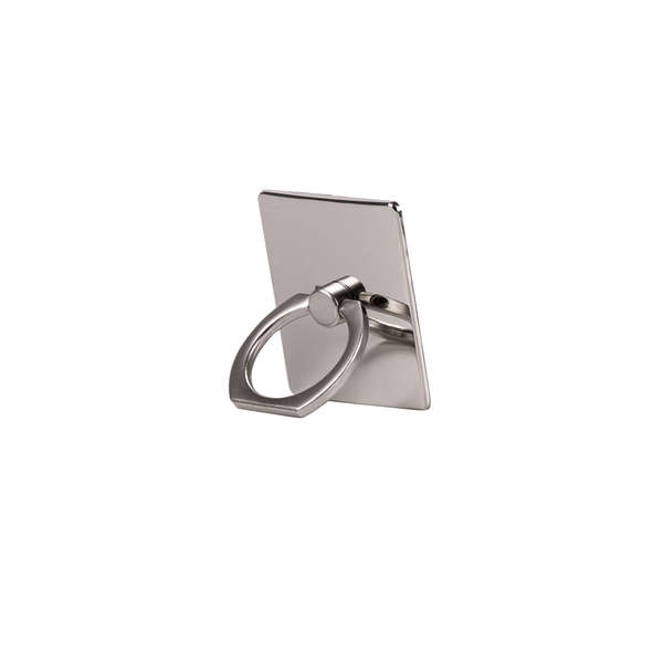GEAR MobilRing   Silver Metal Shine Roterande Fingerh&aring;llare med St&auml;llfunktion