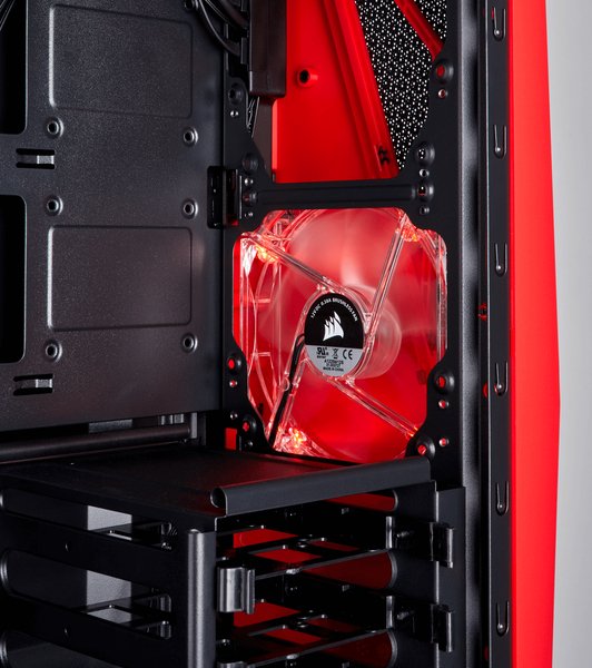 Corsair Cabride SPEC-04 Mid Tower Case Tempered Glass Gaming Case Black and Red