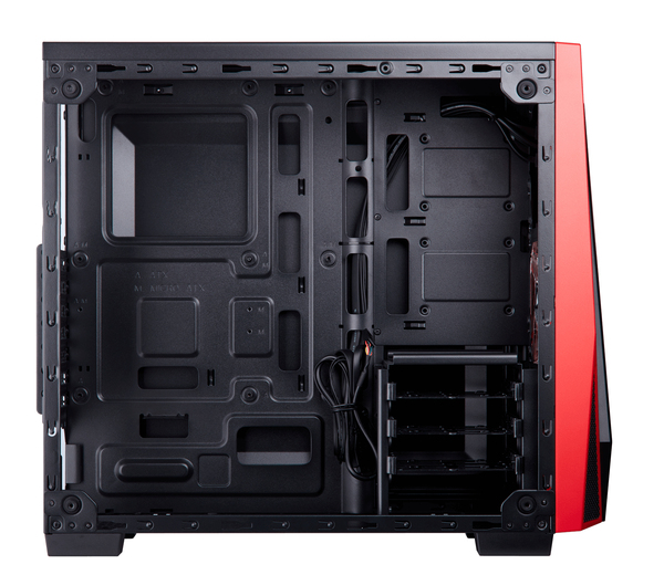 Corsair Cabride SPEC-04 Mid Tower Case Tempered Glass Gaming Case Black and Red