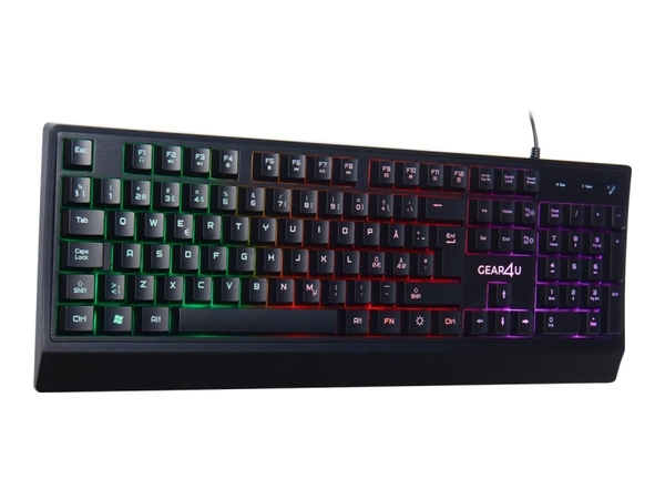 GEAR4U Gaming Membran keyboard - Rainbow