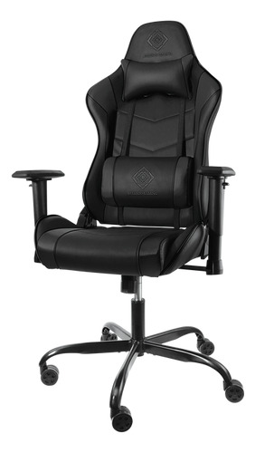 DELTACO GAMING DC140 spelstol, svart polyuretanl&auml;der