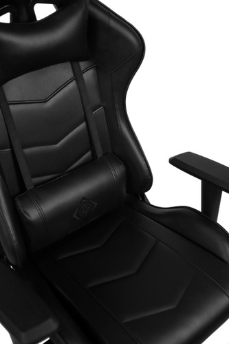 DELTACO GAMING DC140 spelstol, svart polyuretanl&auml;der