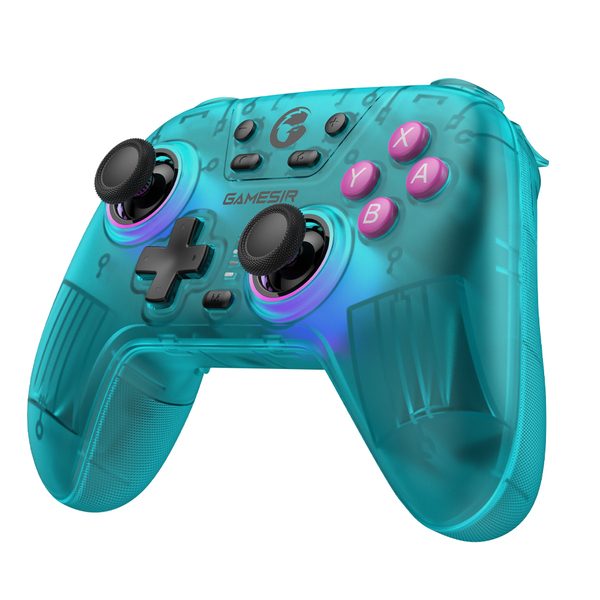 GameSir T4n Multiplatform Gamepad - wireless controller, Neon teal (Hall-Effect Sticks)