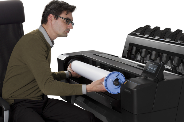 HP DesignJet T930 - 36" suurkokotulostin - v&auml;ri - mustesuihku - Rulla (91,4 cm x 91,4 m), 914 x 1219 mm - 2400 x 1200 pistett&auml;/tuuma - jopa 0.35 min/sivu (mono)