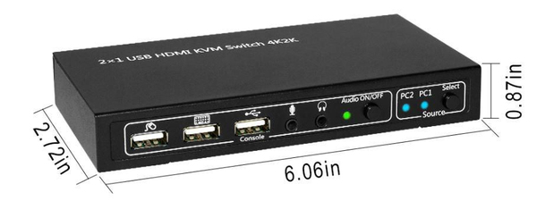 HDMI &amp; USB KVM Switch 2 ports