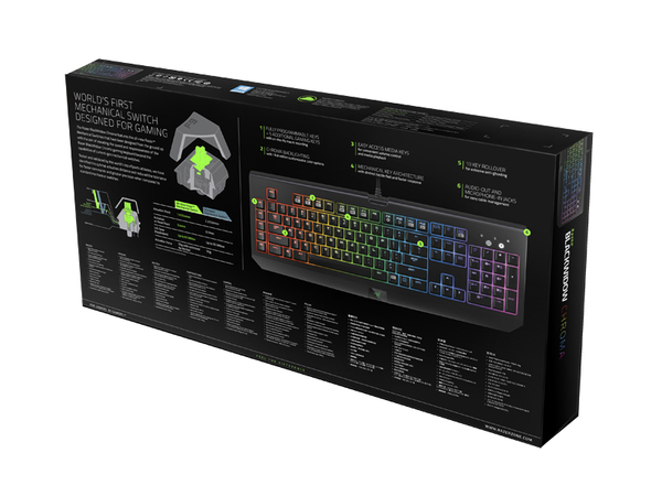 Razer BlackWidow Chroma - Taustavalaistu Mekaaninen Pelin&auml;pp&auml;imist&ouml;