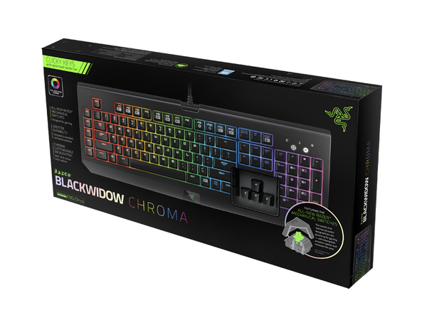 Razer BlackWidow Chroma - Taustavalaistu Mekaaninen Pelin&auml;pp&auml;imist&ouml;