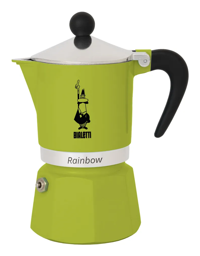 Bialetti Rainbow  - espressomachine, green, 3 cups