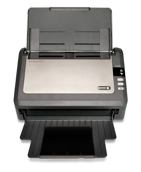 Xerox DocuMate 3125 Sheetfed scanner Exchange warranty - 36 months, Duplex A4, 25ppm/44ipm, 50 sheet ADF, USB 2.0, 600dpi, Visioneer One Touch scanning, Twain &amp;