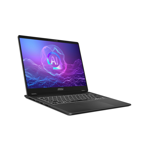 MSI 14" OLED 120Hz Prestige 14 AI+ Evo. Intel Core Ultra 7 258V. 32 Gt RAM, 1 Tt SSD, Windows 11 Home -kannettava, Harmaa