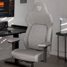 ThunderX3 Smart CORE Loft Light Gray- CORE.RDY 360 lumbar support, synchronous tilt, footrest, 150kg max, 4d