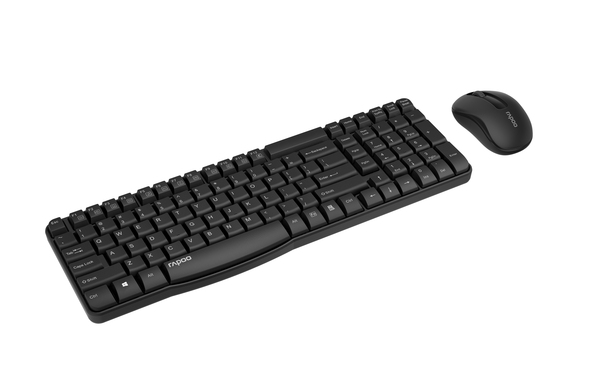 RAPOO Wireless Desktop X1800S -wireless keyboard + mouse, black