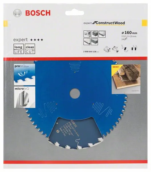 Bosch Expert for Construct Wood Rundsavsklinge H&aring;ndholdt sav Rundsav Dyksav