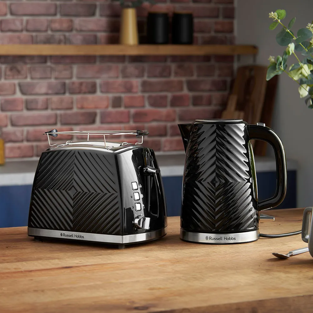 Russell Hobbs Groove 26380-70 - electric kettle, black, 1.7L