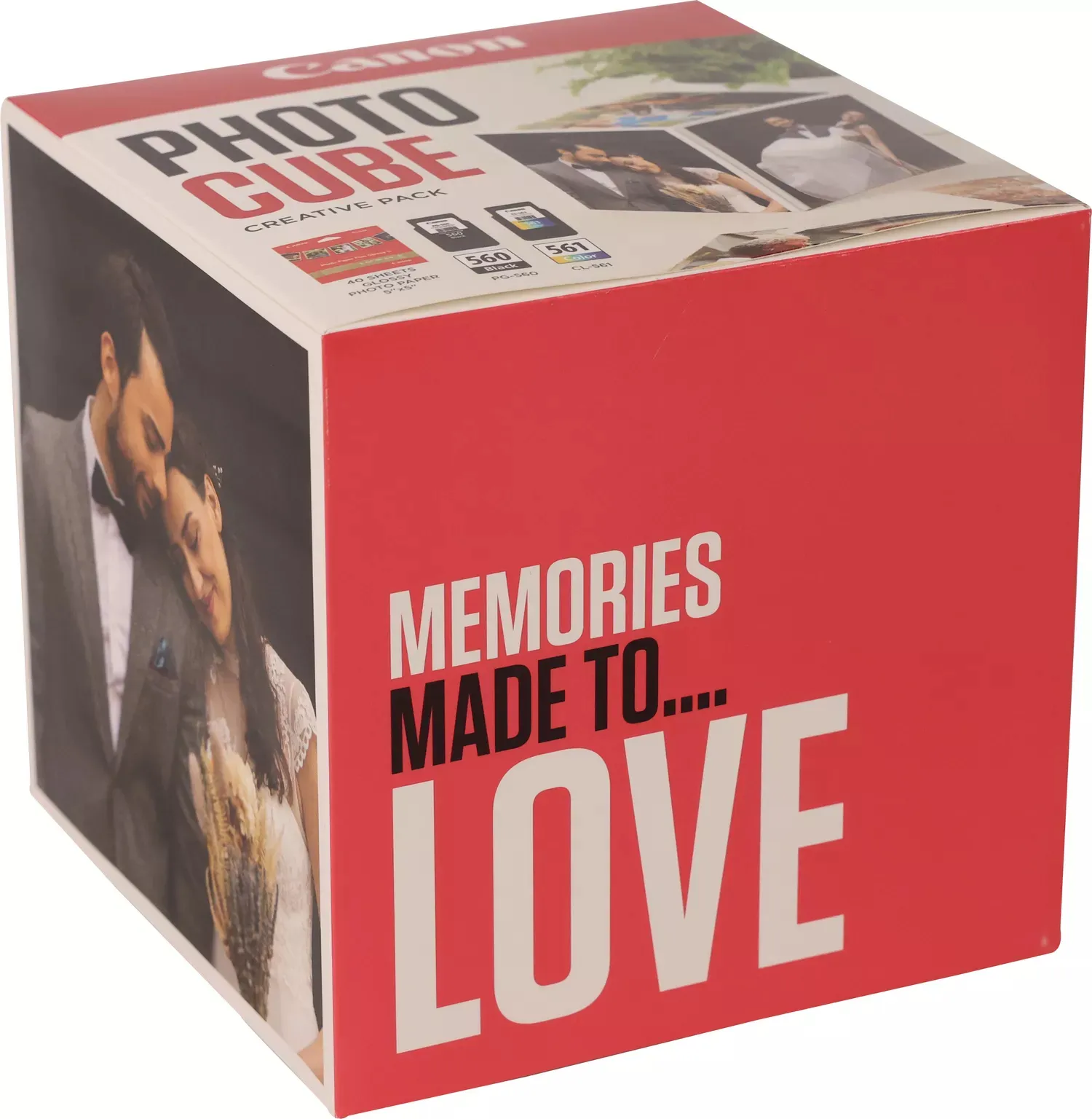 Canon PG-560/CL-561 Bl&auml;ckpatron och fotopapperssats, svart/cyan/magenta/gul, 2 st