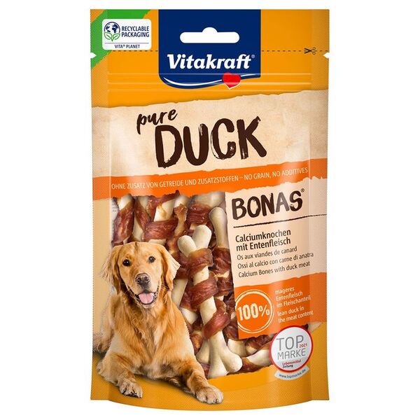 Vitakraft Pure Duck Fillets, Gluten Free, Sugar Free, 80g