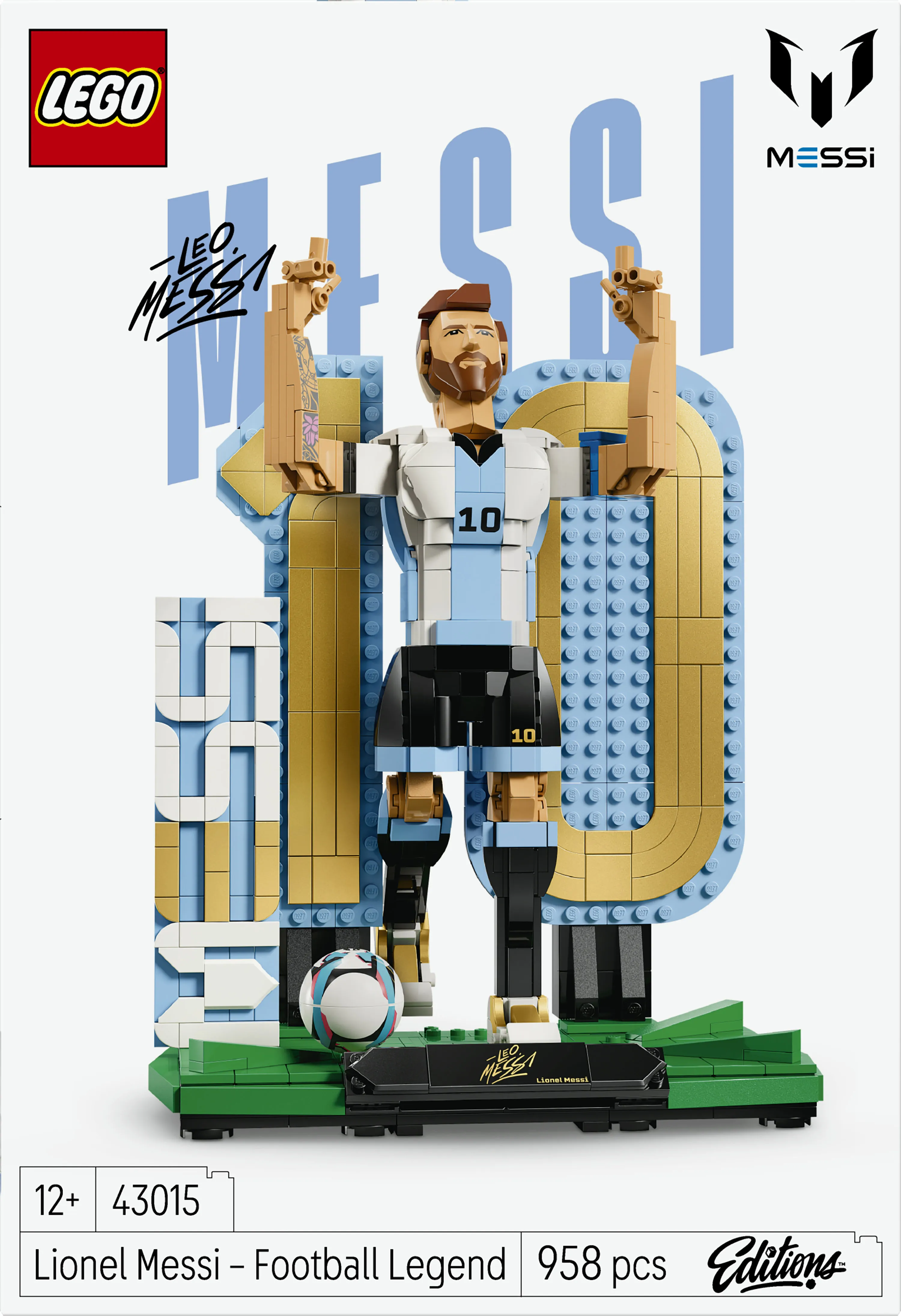 LEGO Editions Lionel Messi &ndash; jalkapallolegenda 43015