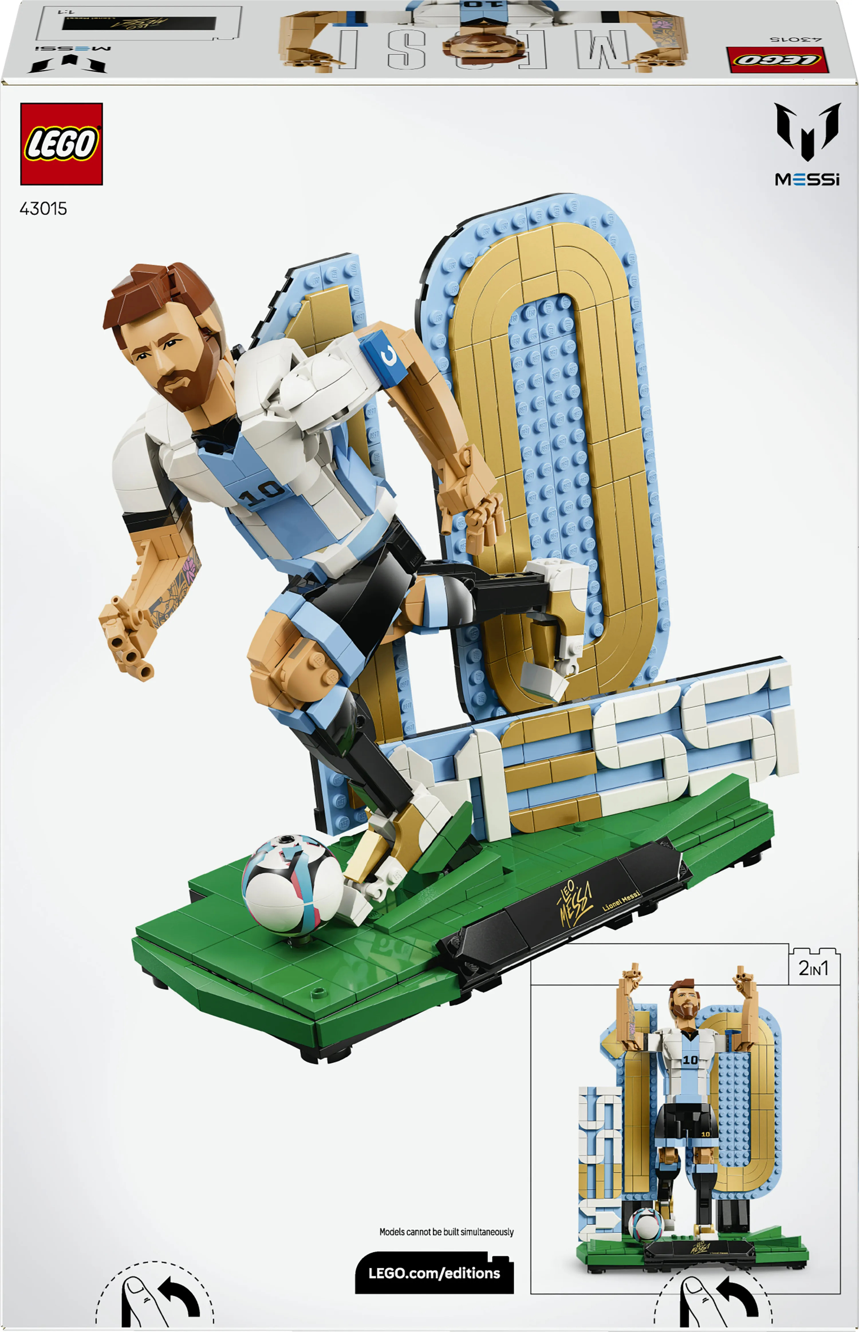 LEGO Editions Lionel Messi &ndash; jalkapallolegenda 43015
