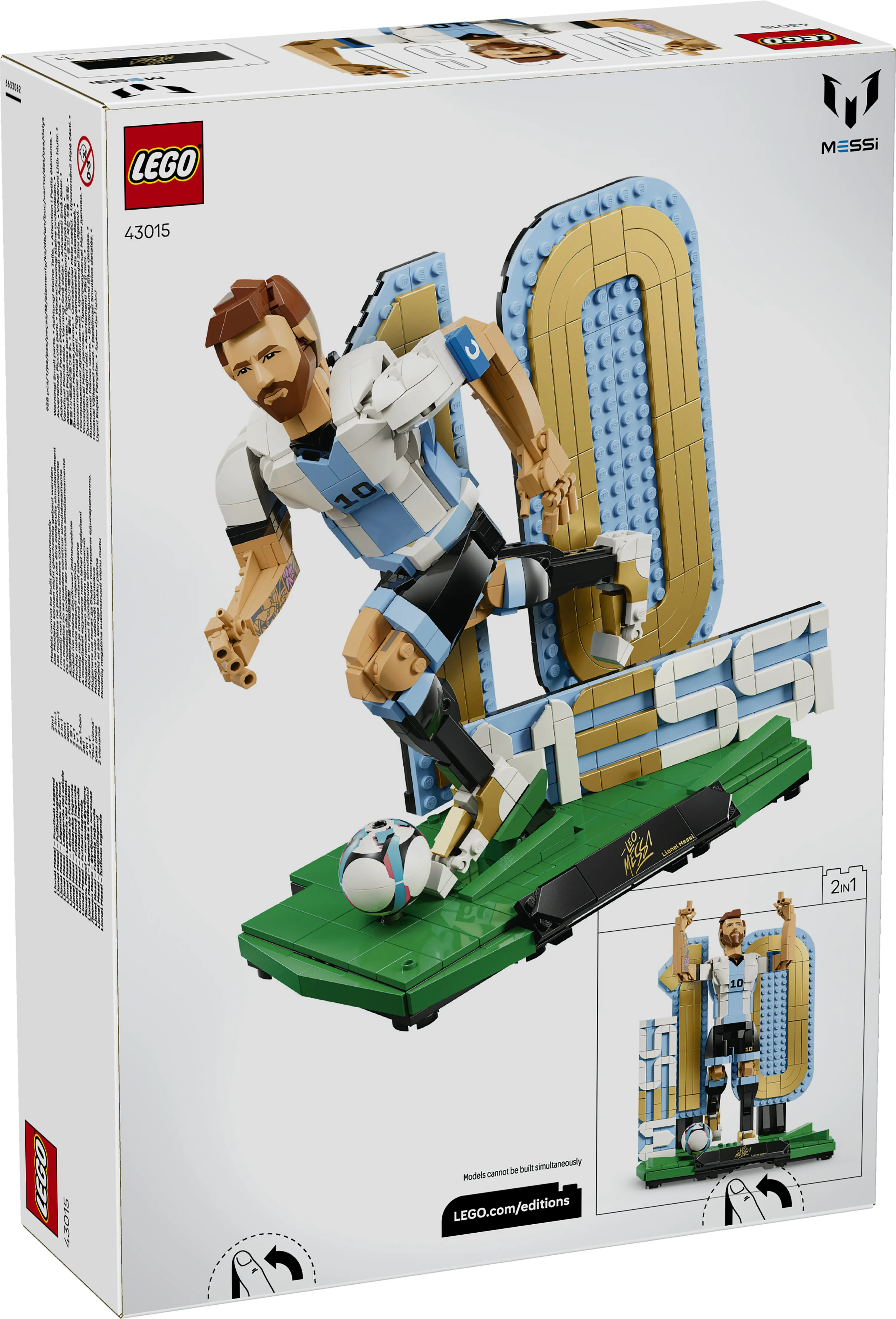 LEGO Editions Lionel Messi &ndash; Soccer Legend 43015