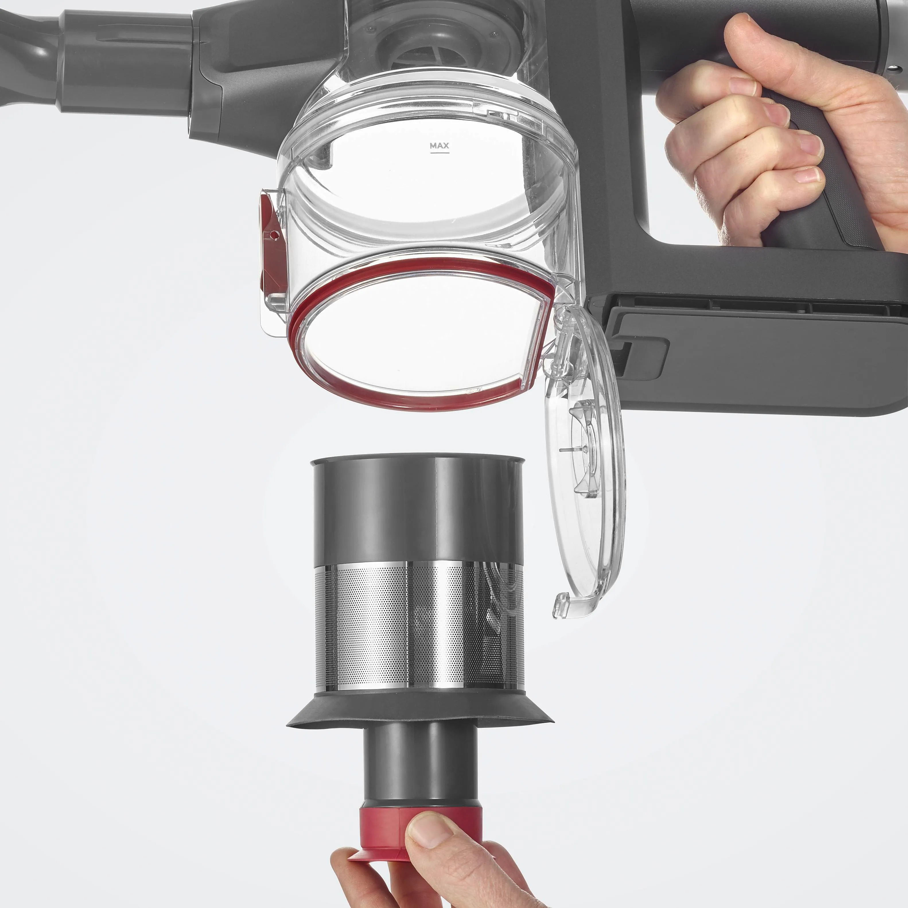 SEVERIN HV 7968 Stick vacuum cleaner, Anthracite/Red