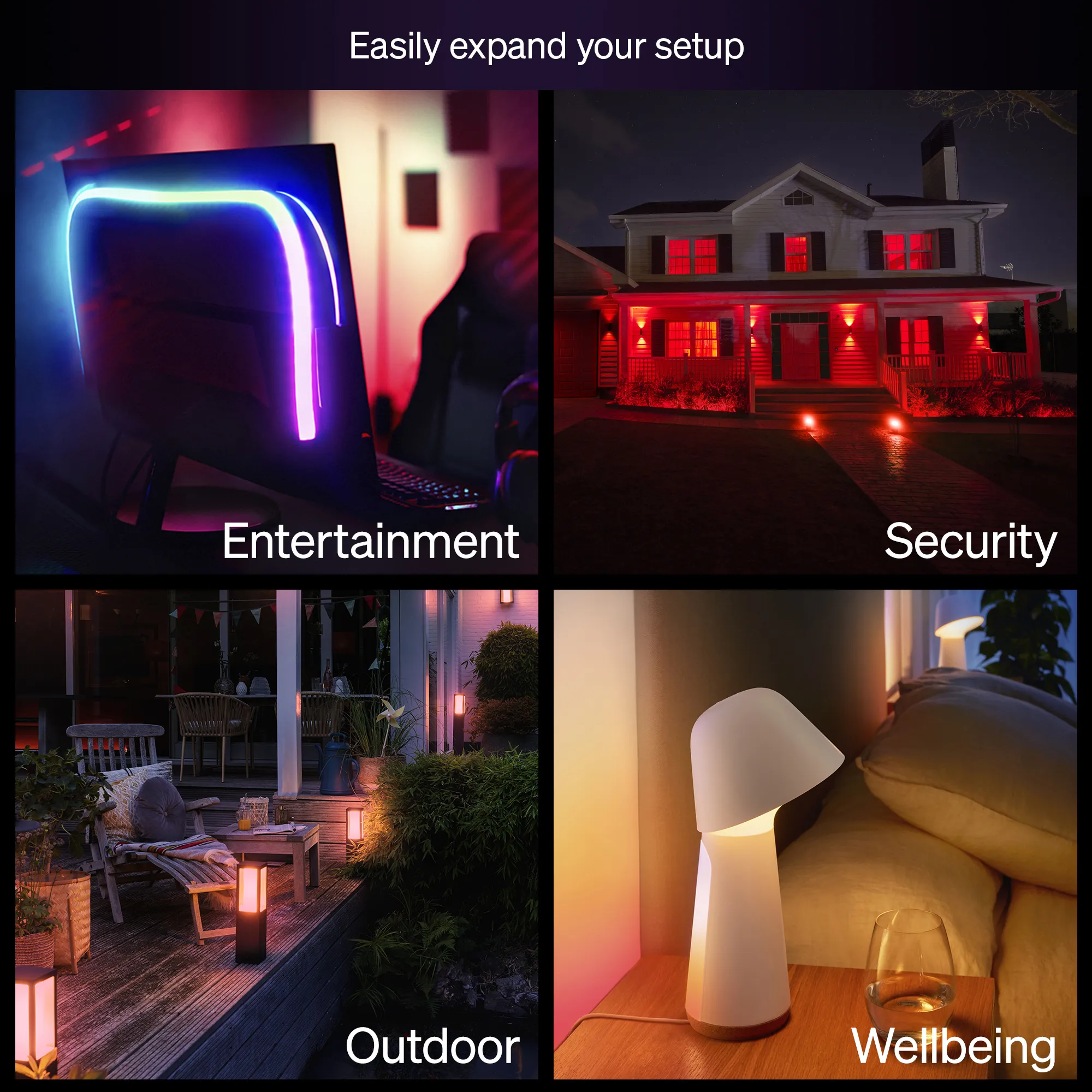 Philips Hue White and Color Ambiance Essential Starter Kit 2xE27 806 lm + Hue Bridge - Smart lighting starter kit, White