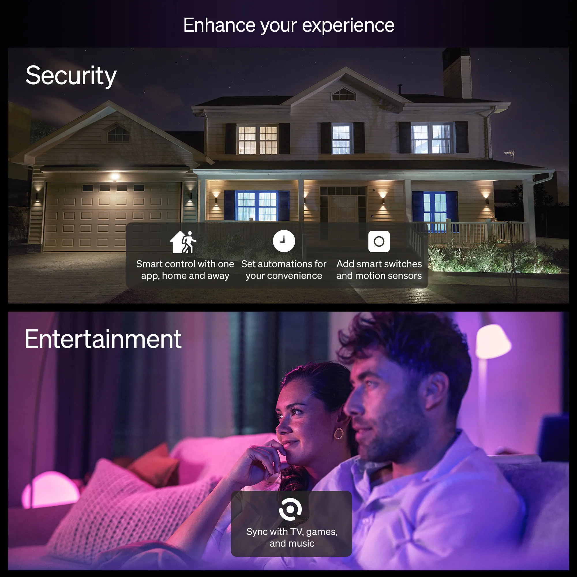 Philips Hue White and Color Ambiance Essential Starter Kit 2xE27 806 lm + Hue Bridge - Smart lighting starter kit, White