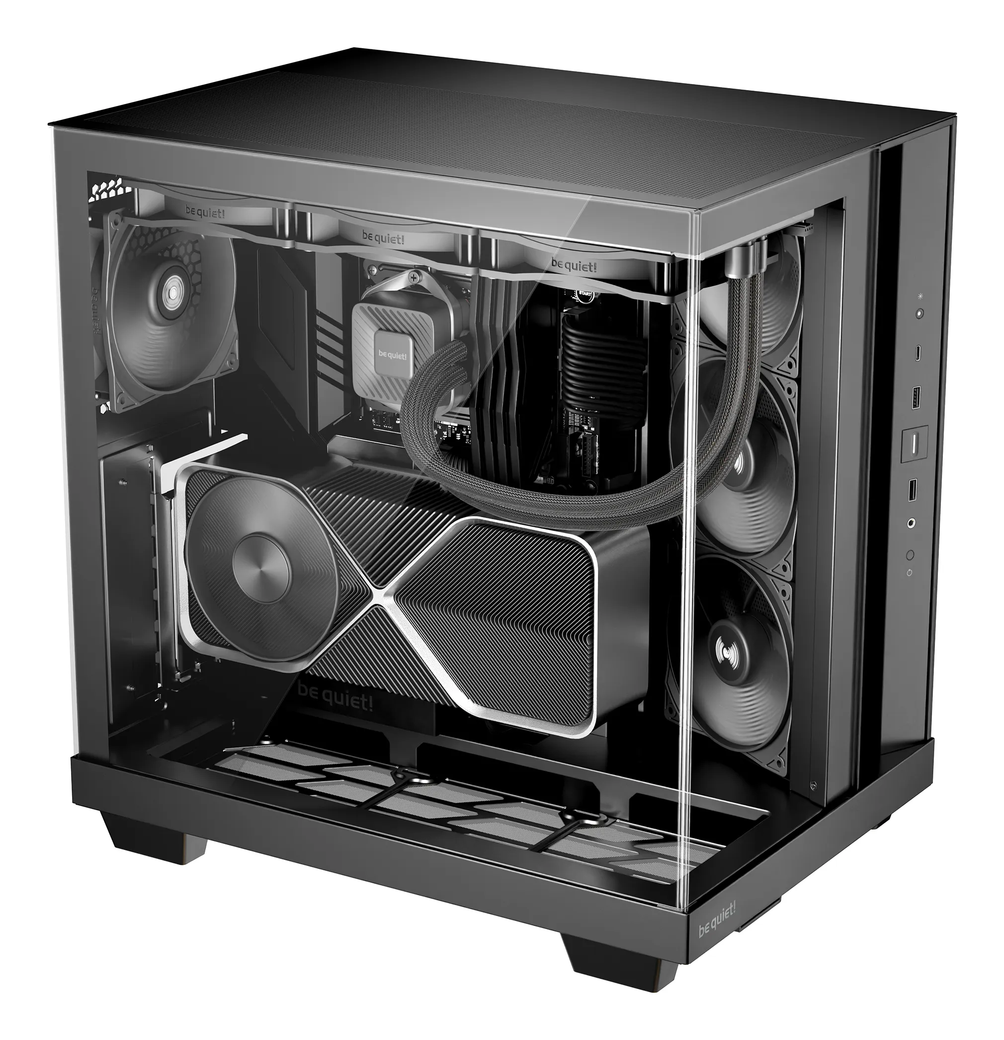 be quiet! LIGHT BASE 500 Midi-Tower Case with window, Black