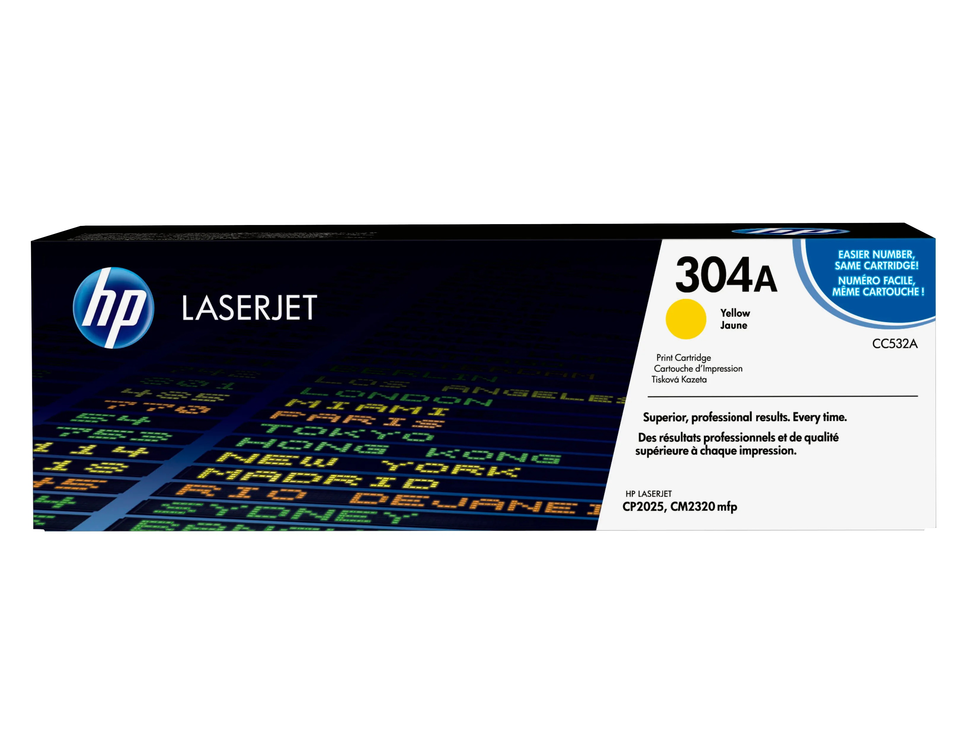 HP CC532A toner cartridge, Yellow