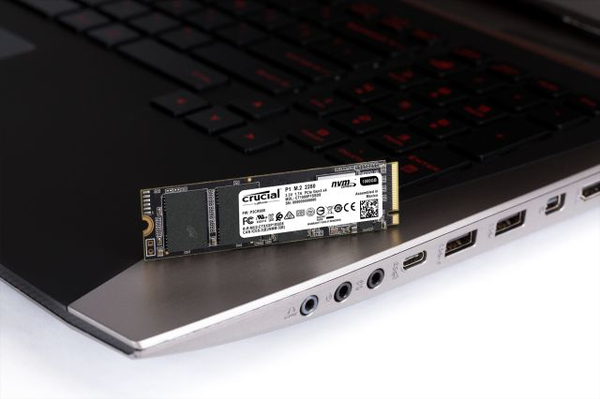 Crucial P1 500GB 3D NAND NVMe PCIe M.2 1900/950 MB/s SSD