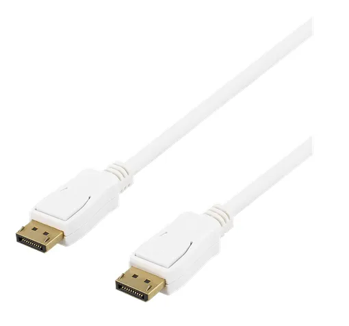 Deltaco Prime DisplayPort &ndash; DisplayPort 1.2 - cable, 2 m, White