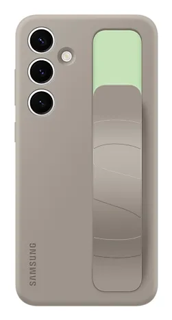 Samsung Galaxy S25+ Standing Grip -suojakuori, Harmaa/Mintunvihre&auml;