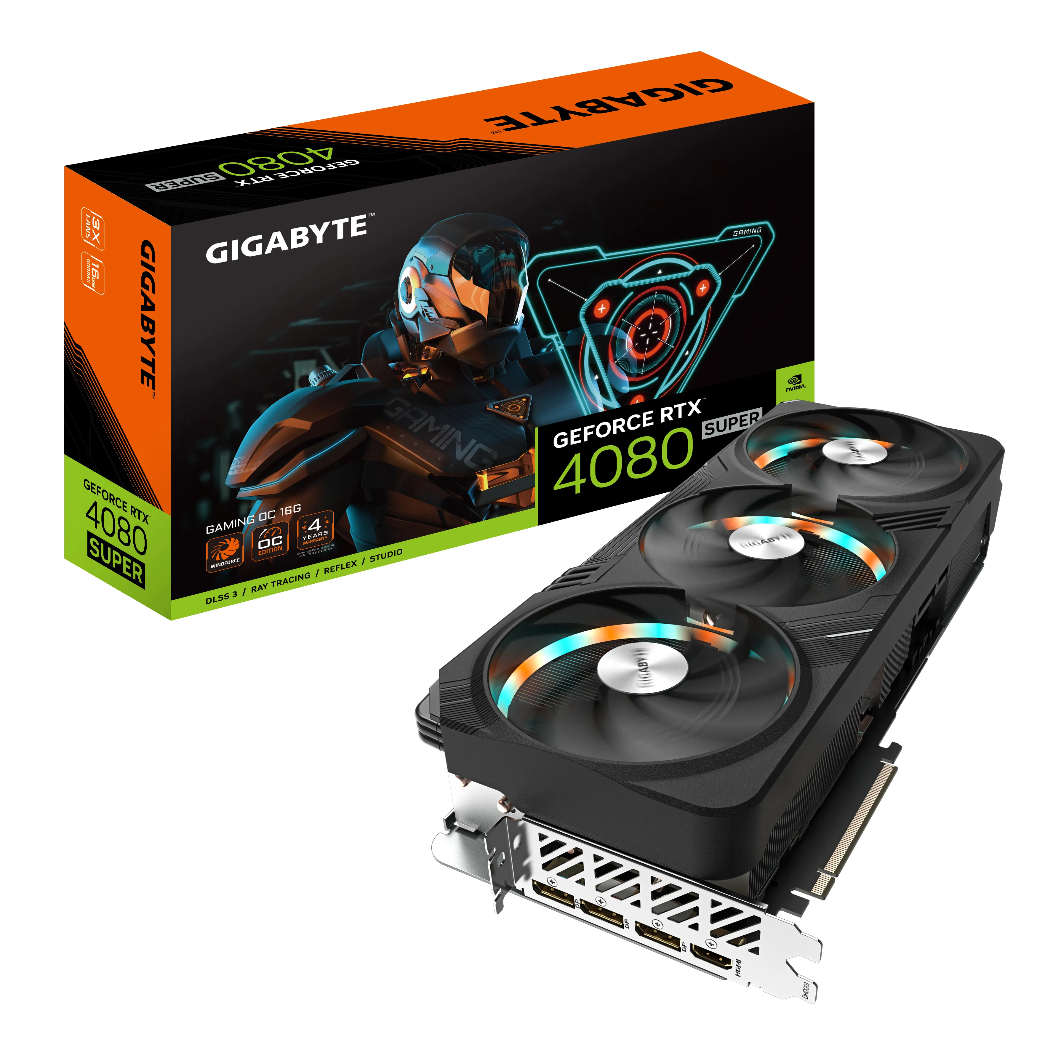 Gigabyte GeForce RTX 4080 SUPER Gaming OC 16 Gt -näytönohjain