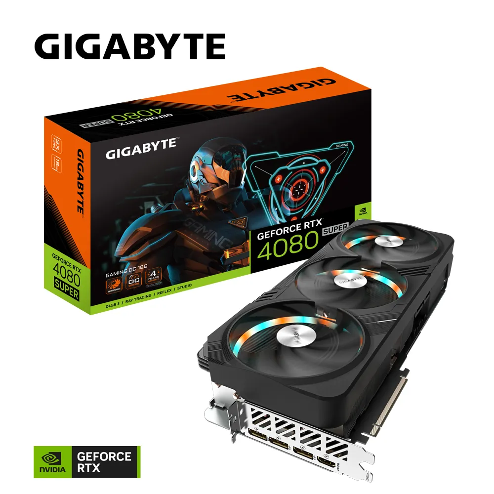 Gigabyte GeForce RTX 4080 SUPER Gaming OC 16 Gt -näytönohjain