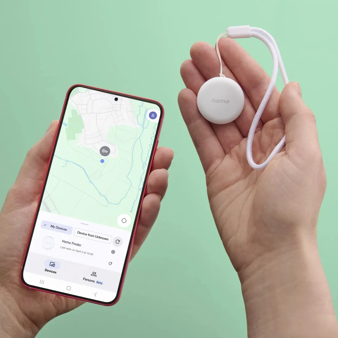 HAMA Item finder Android &quot;Find My&quot; App Bluetooth 1 pcs White