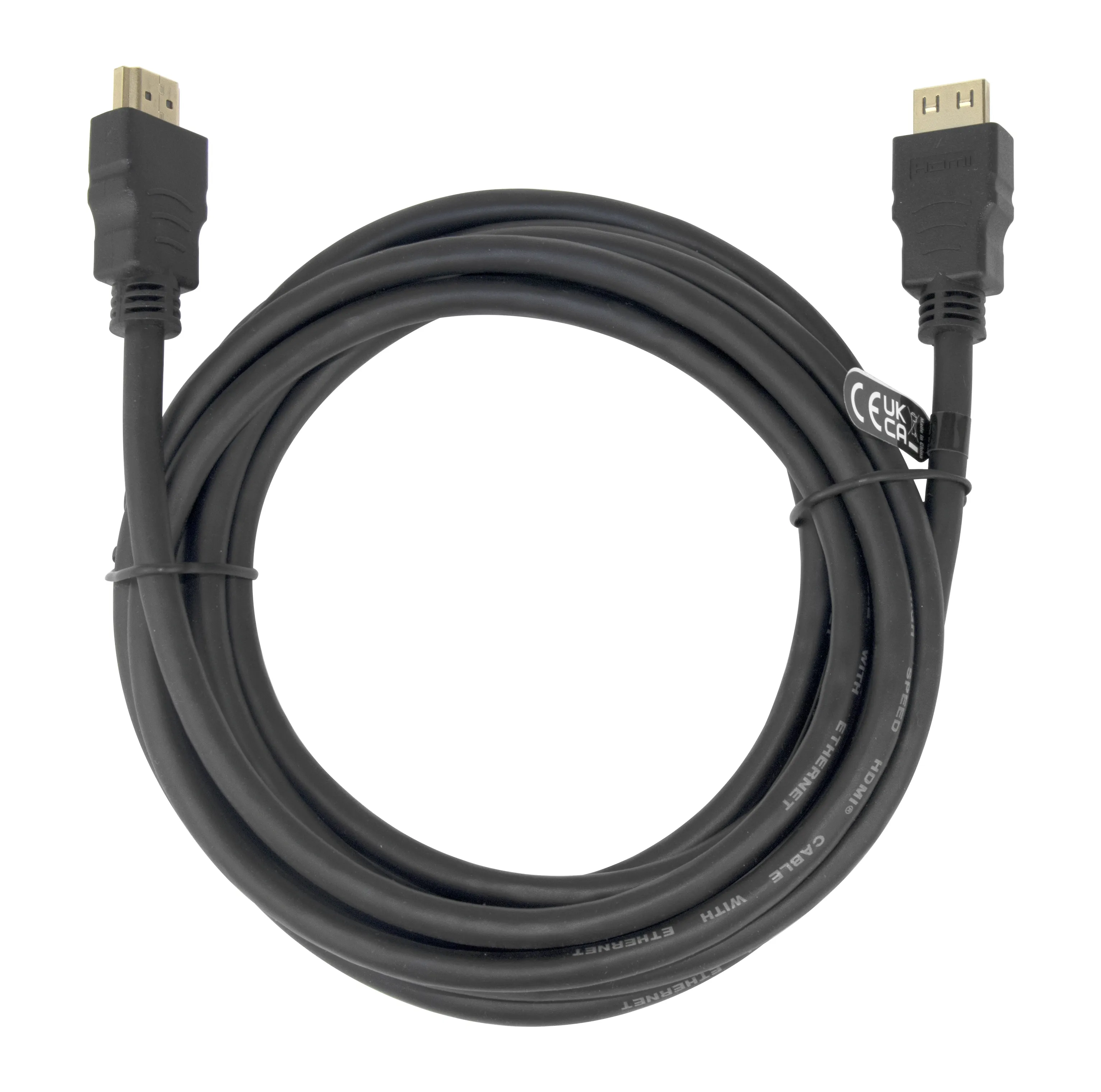 DELTACO High-Speed Flex HDMI cable, 3M, w/lock, 4K UHD, black