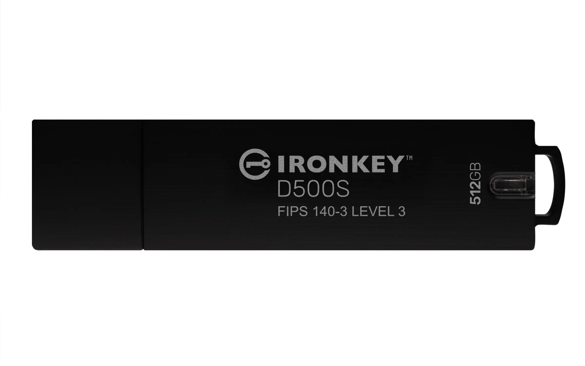Kingston IronKey D500S USB 3.2 Gen 1 512 GB USB-minne, svart