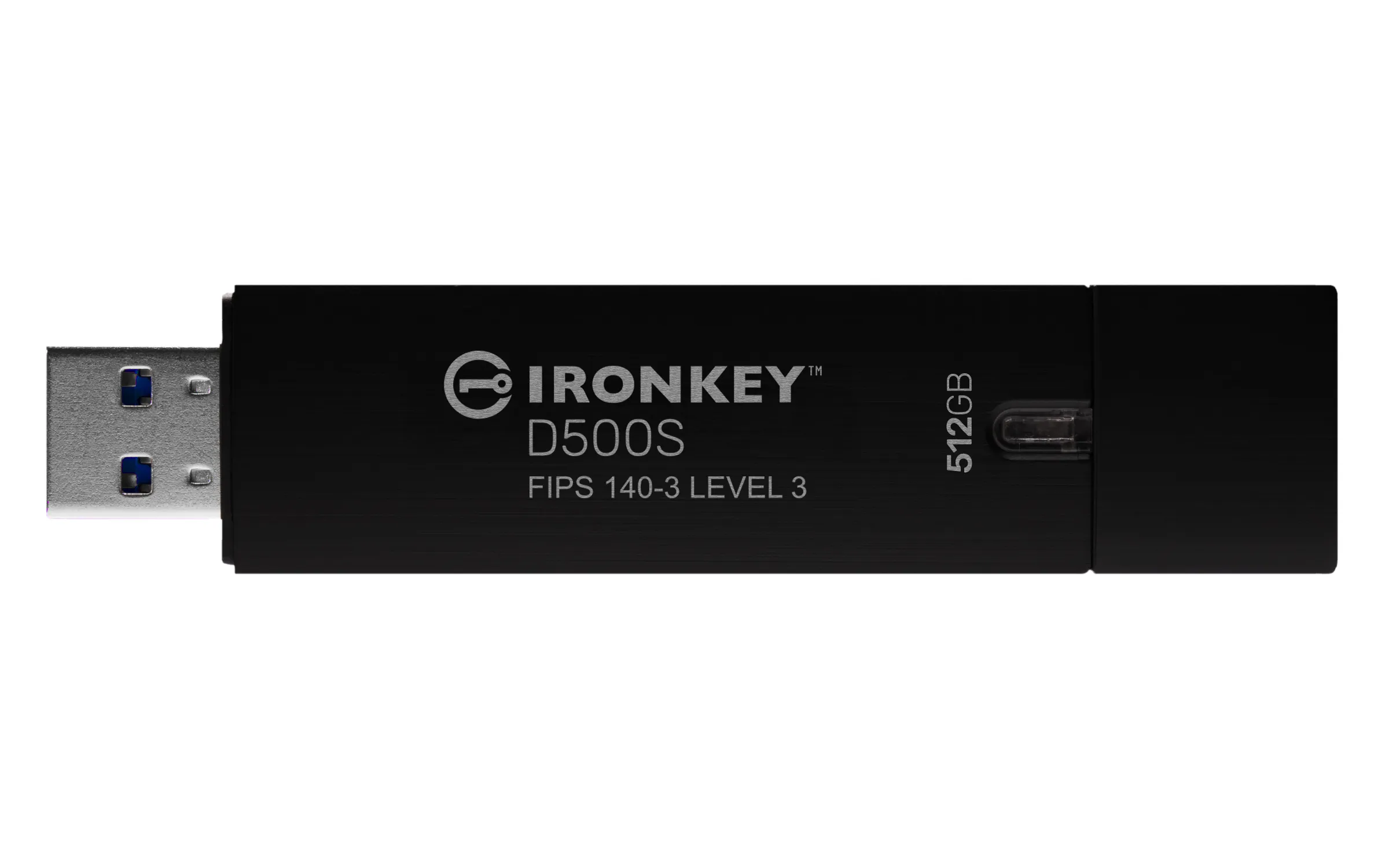 Kingston IronKey D500S USB 3.2 Gen 1 512 GB USB-minne, svart