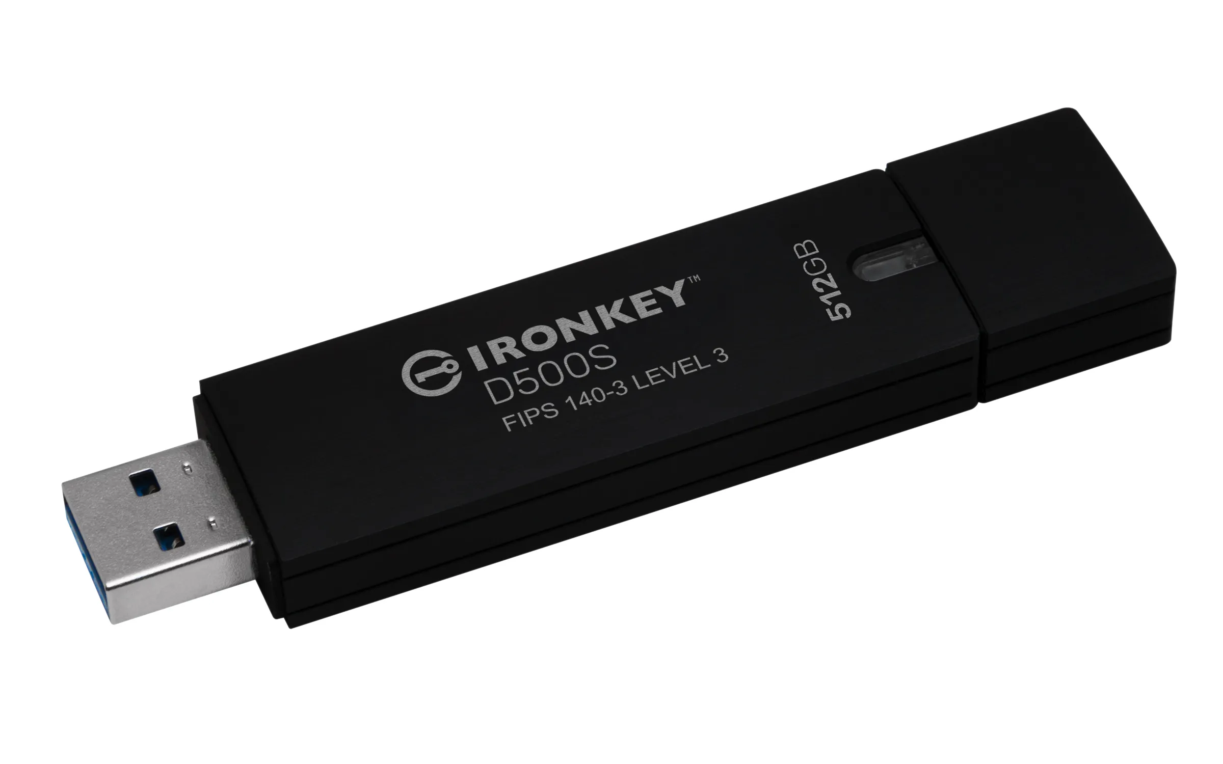 Kingston IronKey D500S USB 3.2 Gen 1 512 GB USB-minne, svart