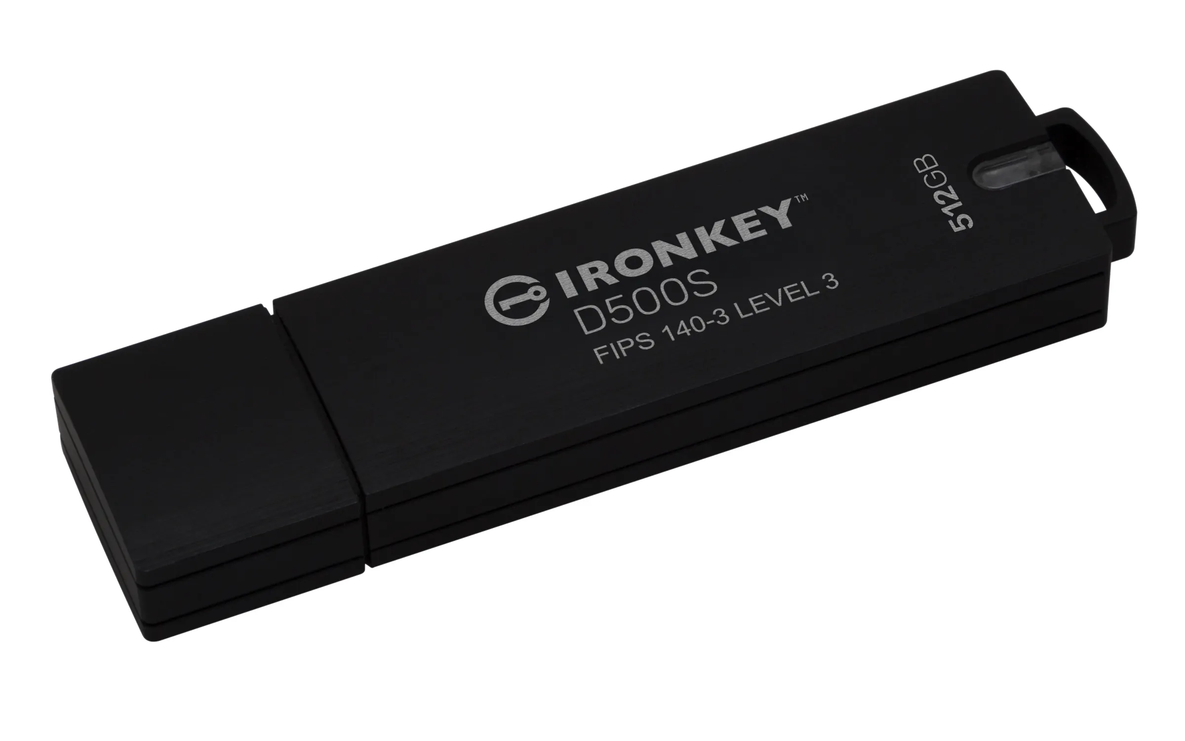 Kingston IronKey D500S USB 3.2 Gen 1 512 GB USB-minne, svart