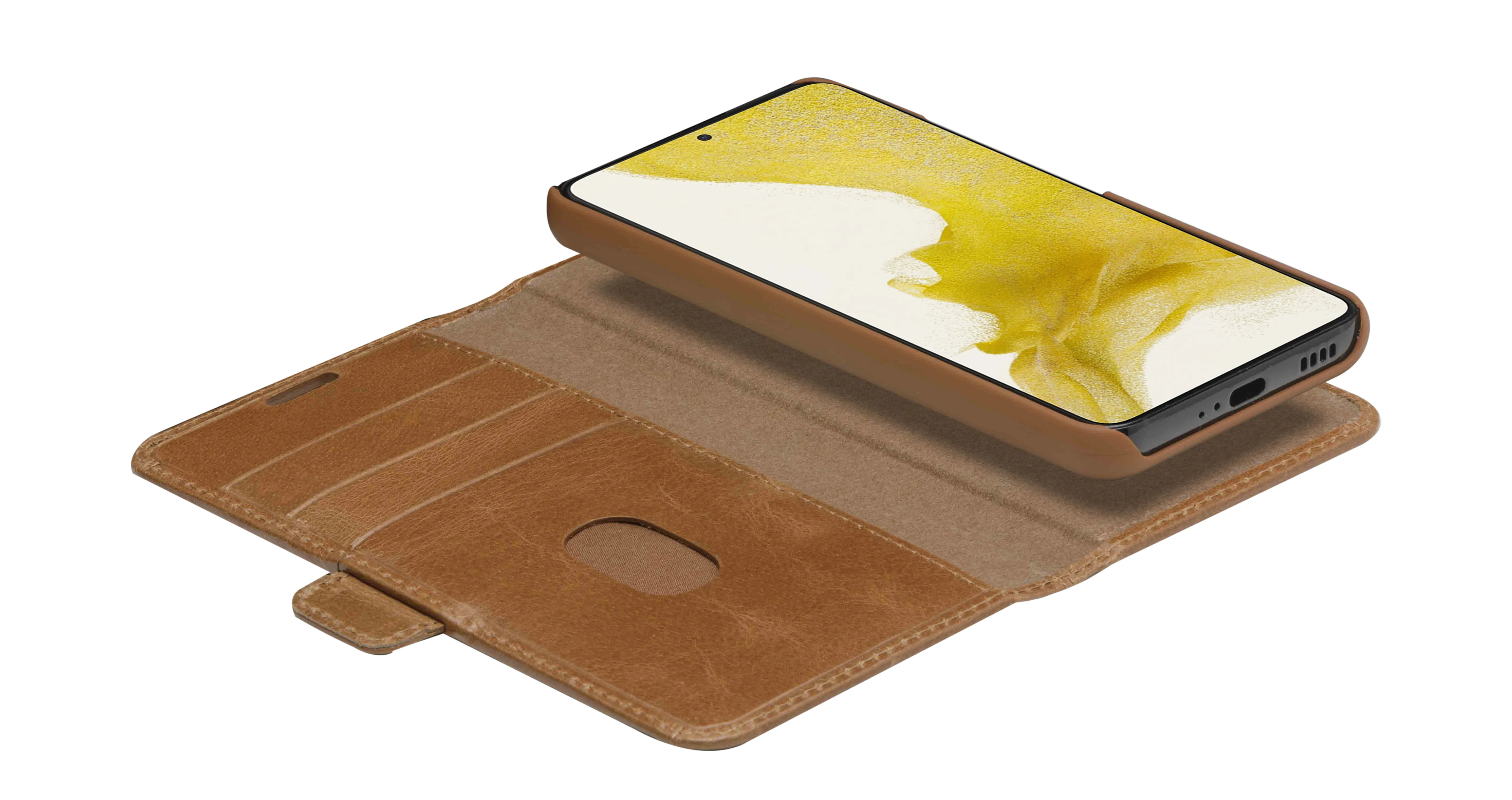 Dbramante1928 Lynge, Galaxy S22 -lompakkokotelo, Ruskea