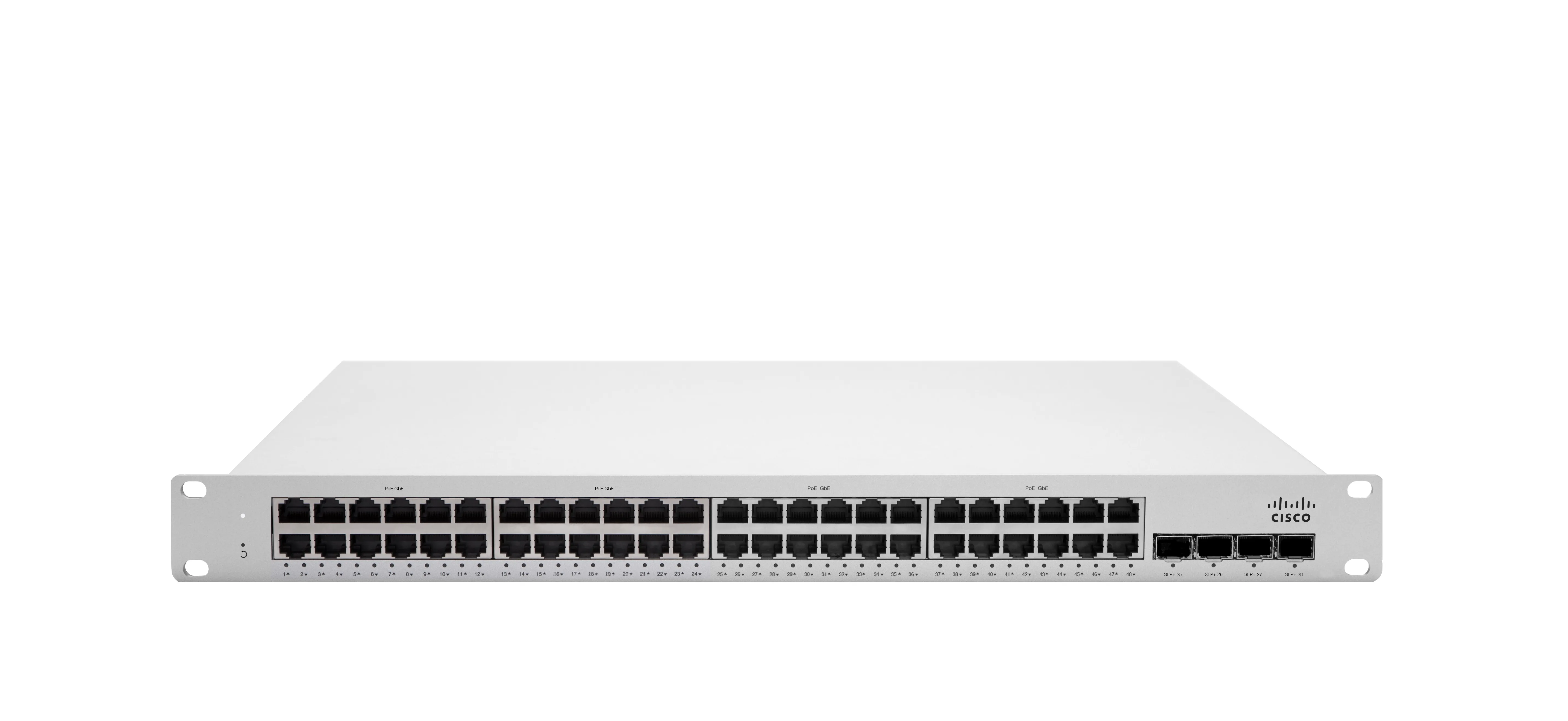 Cisco Meraki Cloud Managed MS225-48FP - Kytkin - Hallinnoitu - 48 x 10/100/1000 (PoE+) + 4 x 10 Gigabit SFP+ (maa-satelliittiyhteys) - räkkiin asennettava - PoE Cisco Meraki Cloud Managed MS225-48FP - Kytkin - Hallinnoitu - 48 x 10/100/1000 (PoE+) + 4 x 10 Gigabit SFP+ (maa-satelliittiyhteys) - räkkiin asennettava - PoE