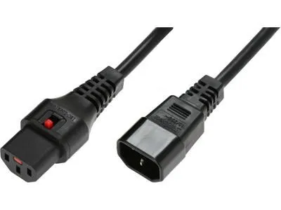 Extension cord with IEC LOCK