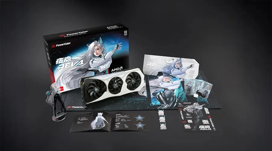 PowerColor Radeon RX 9070 XT Hellhound Reva Edition OC 16 GB grafikkort